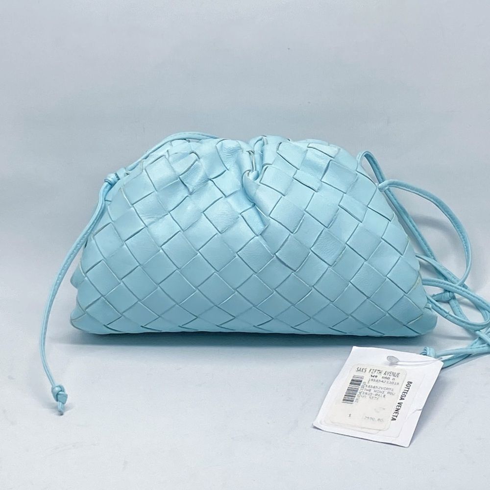 Bottega Veneta Pouch Mini Intrecciato leather clutch
